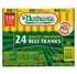 Generic Nathans Famous Skinless Beef Franks - 24 ct - 48 Oz
