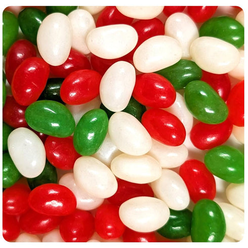 2.25lb Bag Red, Green & White Christmas Jelly Bean Candy Mix For