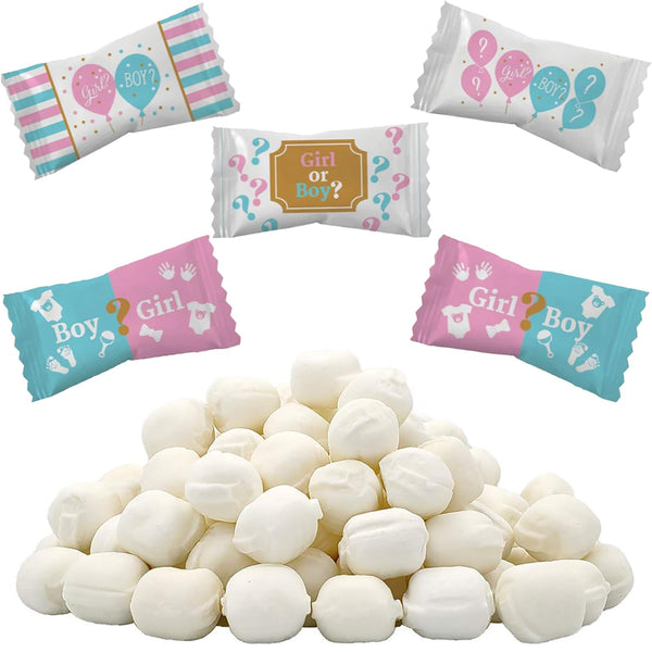 The Dreidel Company Gender Reveal Buttermints, Mint Candies, After Dinner Mints, Fat-Free, Individually Wrapped (55