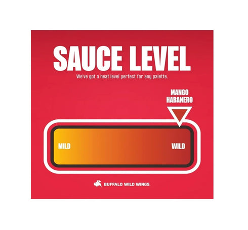 Pack 2 Buffalo Wild Wings Mango Habanero Sauce - of - Elevate you Sauce Game - Feel the Burn with Mango Habanero - Two