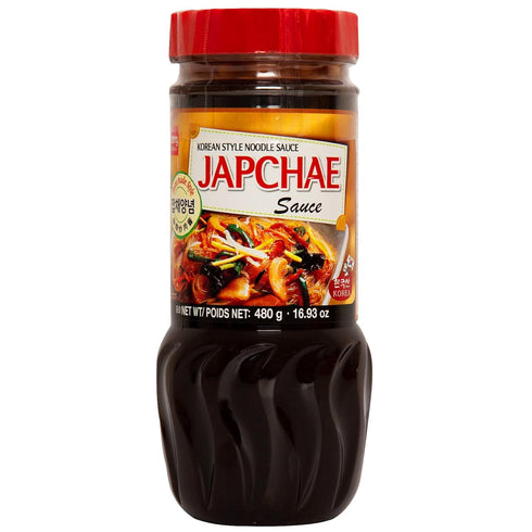 Wang Japchae Sauce, Savory & Slightly Sweet, 16.93 Ounce for Vermicelli & Glass Noodles