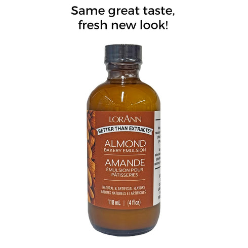 4 LorAnn Almond Bakery Emulsion, ounce bottle