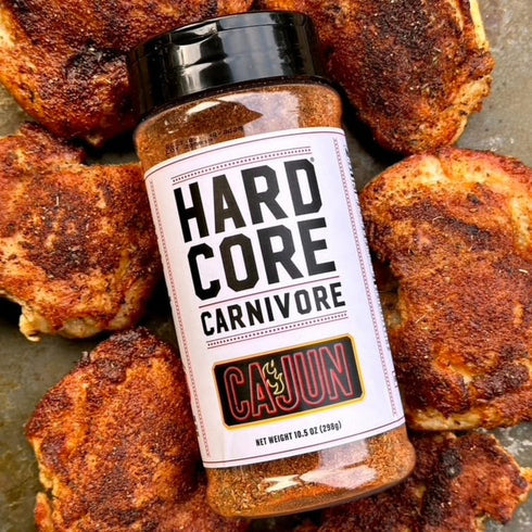Hardcore Carnivore Cajun: gumbo, red beans & rice and jambalaya seasoning (Large Shaker)