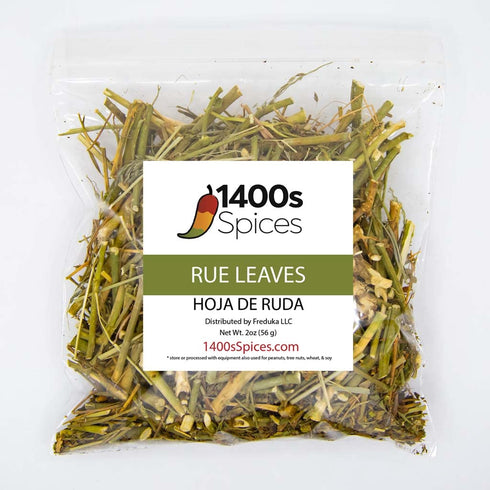 2oz Dried Rue Leaves and Stalks, Ruda Seca en Hojas y Ramas by 1400s Spices