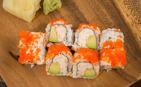 Frozen (50g Orange Genki Tobiko Caviar Premium Flying Fish Roe from Taiwan Glass Jar), Naturally Vibrant Crunch