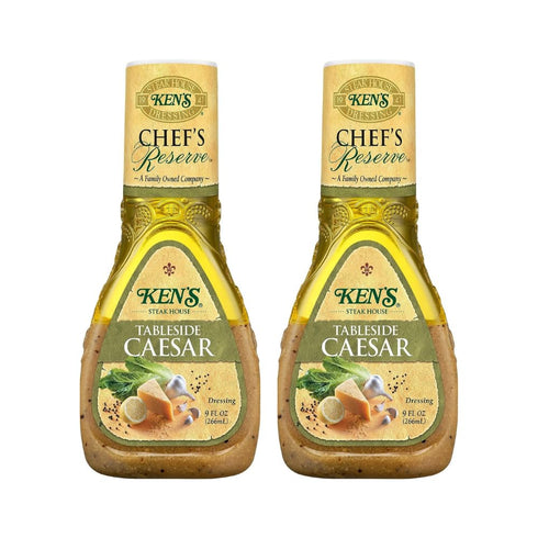 Ken's Steak House Chef's Reserve Tableside Caesar Dressing 9 Ounce (Pack of