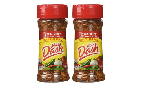 Mrs. Dash Extra Spicy Blend, 2.5 oz, Pack of 2