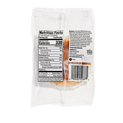 WHOLE FOODS MARKET KITCHENS 3.2 oz , Blueberry Muffin