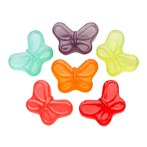 Gummy (5 Fruidles Butterflies Mini Candy, Assorted Fruit Flavors, Allergy Friendly, Non-GMO, No Artificial Sweeteners