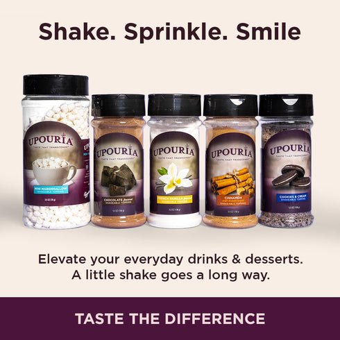 2.5oz Upouria Mini Marshmallow Beverage and Dessert Topper, Rich Flavor Enhancer for Coffee, Hot Chocolate, Ice Cream