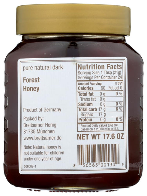 Breitsamer 17.5 Oz (500g) Tangy Forest Honey