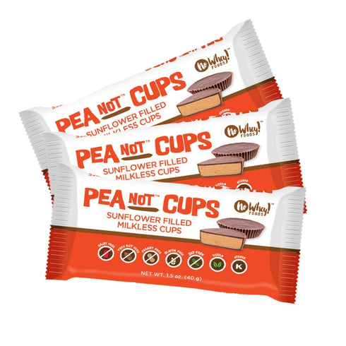 Vegan, Gluten Free, Nut Free |Large Chocolate PeaNot Butter Cups (3 Pack)