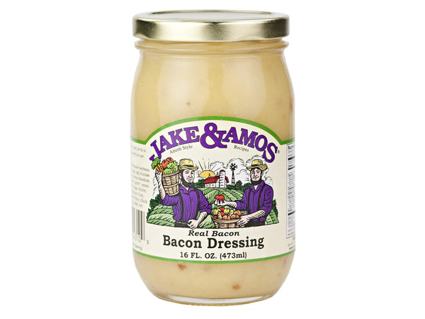 AmishTastes Jake & Amos Homemade Bacon Dressing, Famous in Amish Country, Pint (Pack