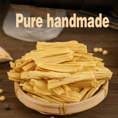 QLMLWR Sticks,238g/8.39oz,2 Pack,Asian Tofu SkinYubaDried Bean Curd Sticks, Dried Bean Curd Stick,Handmade Soy Tofu