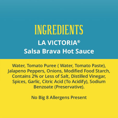La Victoria 12 Salsa Brava Hot Sauce, Ounce