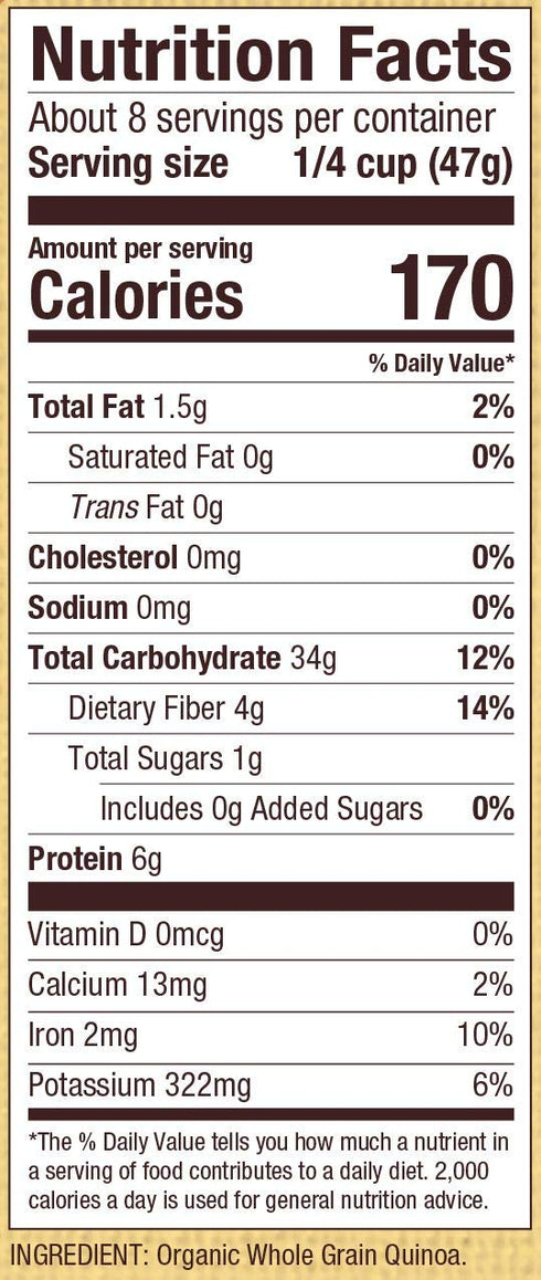 13oz (Pack 1) Bob's Red Mill Organic Tri-Color Quinoa, of - Non GMO, Whole Grain, Vegan, Kosher