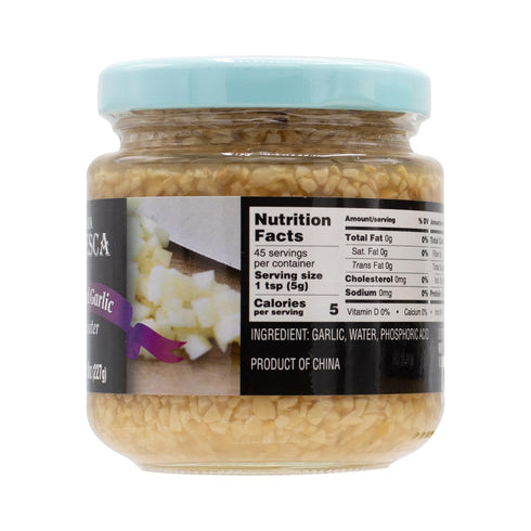Mama Fresca 8oz (Pack 12) Minced Garlic in Water Jar