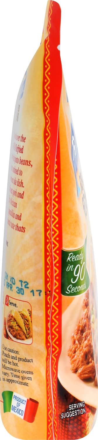 15 (Pack 12) Goya Foods Traditional Refried Pinto Beans Pouch, Ounce