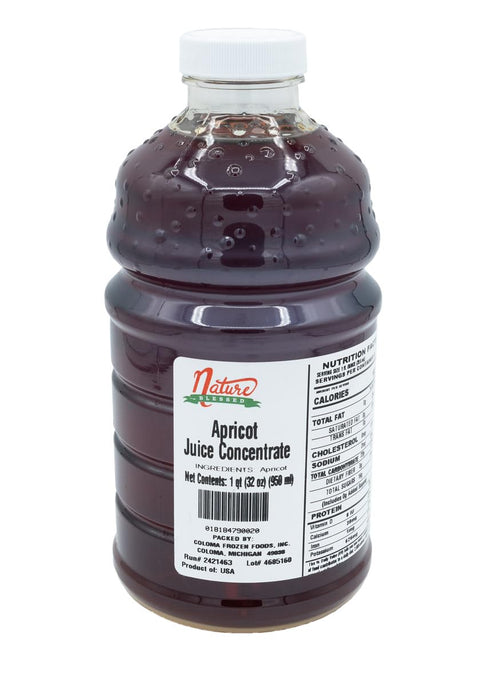 Nature Blessed 100% Pure Apricot Fruit Juice Concentrate - 1 Quart (1/32