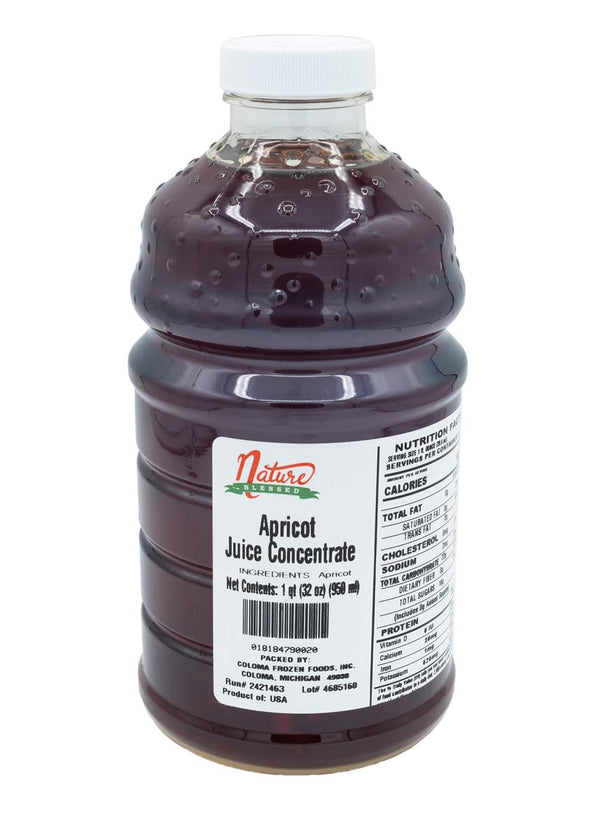 Nature Blessed 100% Pure Apricot Fruit Juice Concentrate - 1 Quart (1/32