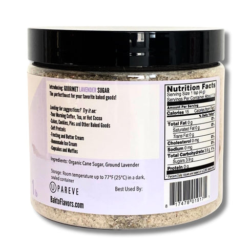 1 lb Gourmet Lavender Sugar - Jar