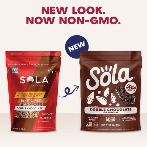 11 SOLA Double Chocolate Granola, Ounce