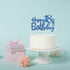 Royal Blue Glitter Happy 18th Birthday Cake Topper, Cheers to 18 Years Party Supplies
