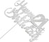 Silver Glitter 21st Birthday Cake Topper, 21st Party Decoration