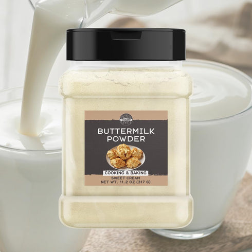 11.2 oz, Birch & Meadow Buttermilk Powder, Made From Sweet Cream, Homestyle, Dry Powder