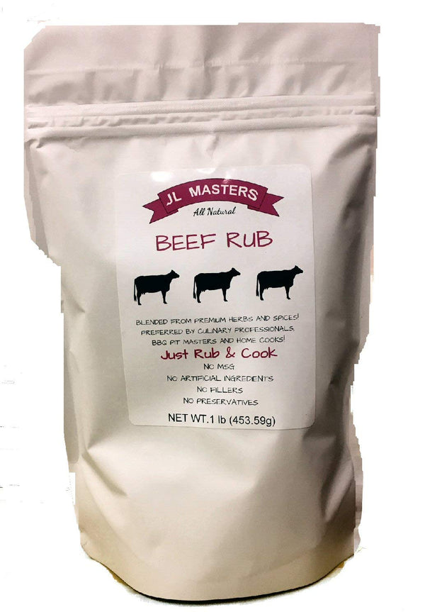 JL Masters Beef Rub-1 pound package