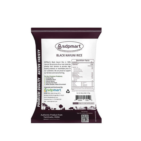 4 lb (64 oz) 100% SDPMart Naturally Aged Black Kavuni Rice | | Traditional Rice | Native Variety | Natural |