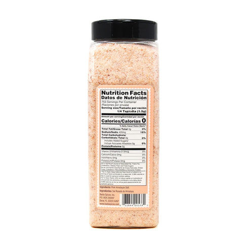 40 oz Badia Pink Himalayan Salt, Coarse Grain Salt for Cooking, Grilling, and Seasoning, Natural Mineral-Rich Rock Salt
