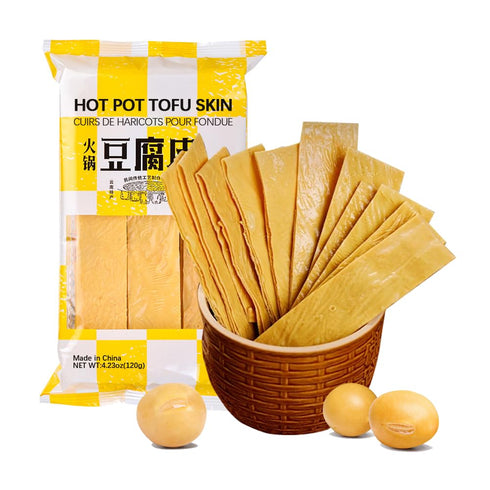 SIJIYUNLI -Tofu Skin 120g/4.23oz Dried Soybeans, Vegetarian Enthusiast, Suitable for Cold Salad or
