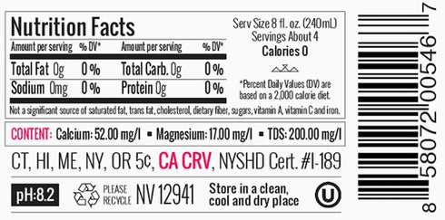1 33.81 oz. (12 Pack) AQUA Carpatica Natural Spring Water with Electrolytes, Artesian Bottled Water, Liter /