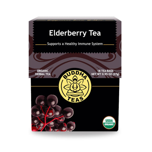 Buddha Teas - Organic Elderberry - Herbal Tea - For Health &