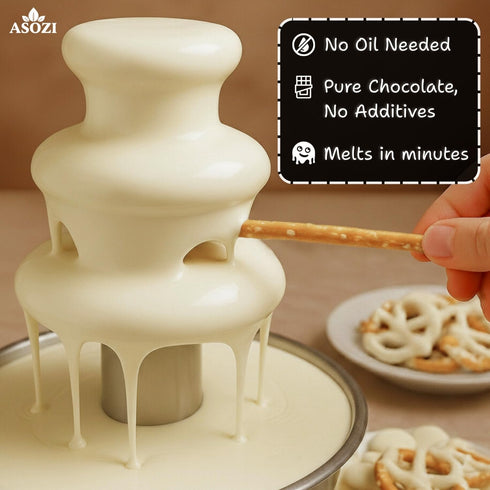 5 LB White Chocolate Melting Wafers Resealable Bag, Chocolate Melts Smooth & Creamy Candy Melts for Baking, Dipping