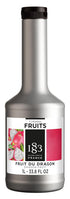 1883 Dragon Fruit Pure Premium French Fruit Pure for Cocktails, Smoothies, Desserts