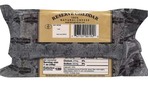 Generic Natural Reserve Cheddar Cheese , Extra sharp, strong, with a tangy bite and nutty undertone , smooth finish