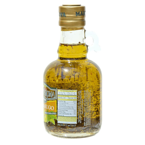 100% 8.5 oz Mantova GrandAroma Pasta and Sugo Extra Virgin Olive Oil, made in Italy, cold-pressed, natural