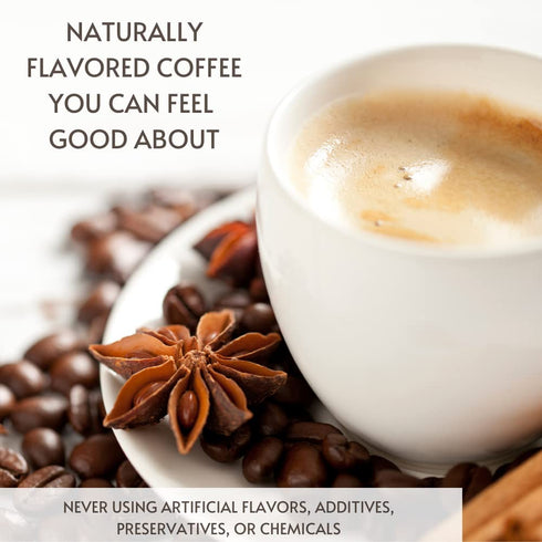 100% 12 oz. Via Bom Dia Naturally Flavored Ground Coffee, Cinnamon Chocolate, Medium Roast, No Artificial Flavors, Bag