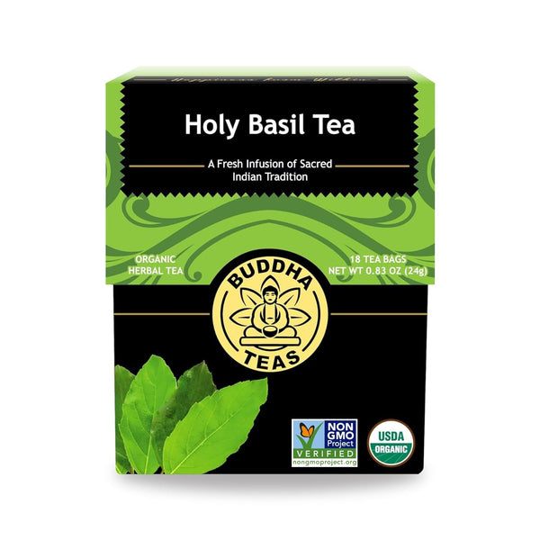 Buddha Teas - Holy Basil - Organic Herbal Tea - For Cognitive