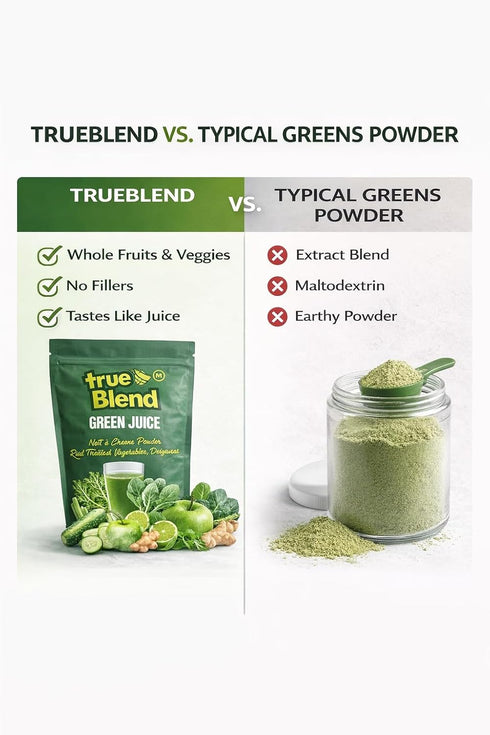 TrueBlend (240 Green Juice Powder Whole Fruit & Vegetable Drink Mix g Pouch)