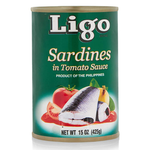 Ligo Sardines in Tomato Sauce (3 Pack, Total of 1,275g)