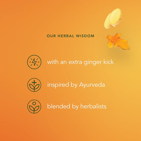 Set 80 (20ct Pack 4) Pukka Three Ginger Organic Herbal Tea, Digestion-Aiding Infusion With Ginger, Turmeric