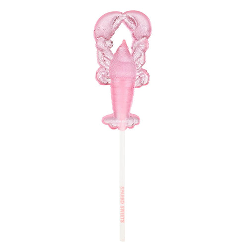 3.5 inches 24 Count, 5 lbs Sparko Sweets Strawberry Lemonade Lobster Lollipops, tall Large Candy, Pink, Made in USA