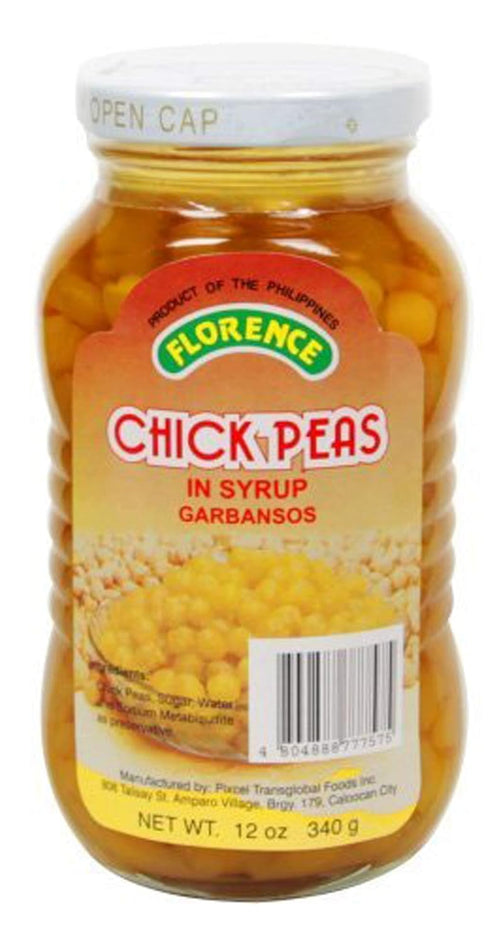 Florence Coconut, Beans and Fruit in Syrup, 2 Packs (Chick Peas in Syrup