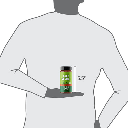 Fire & Smoke Society Taco Secret Taco Seasoning Mix, XLarge Bottle, 9.2 oz
