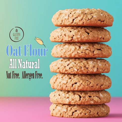 PureOats (4lb 2) 100% Gluten Free Oat Flour Bags - Case Whole Grain, Vegan, Allergen Free for Healthy breakfast