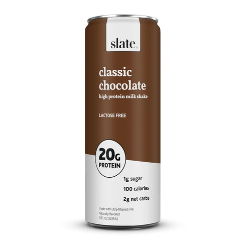 Slate Milk - High Protein Milk Shake - Classic Chocolate, 11 Fl
