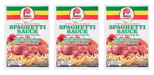Lawrys Mix Seasoning Spaghetti - Rich Thick, 1.42 oz (Pack of 3)